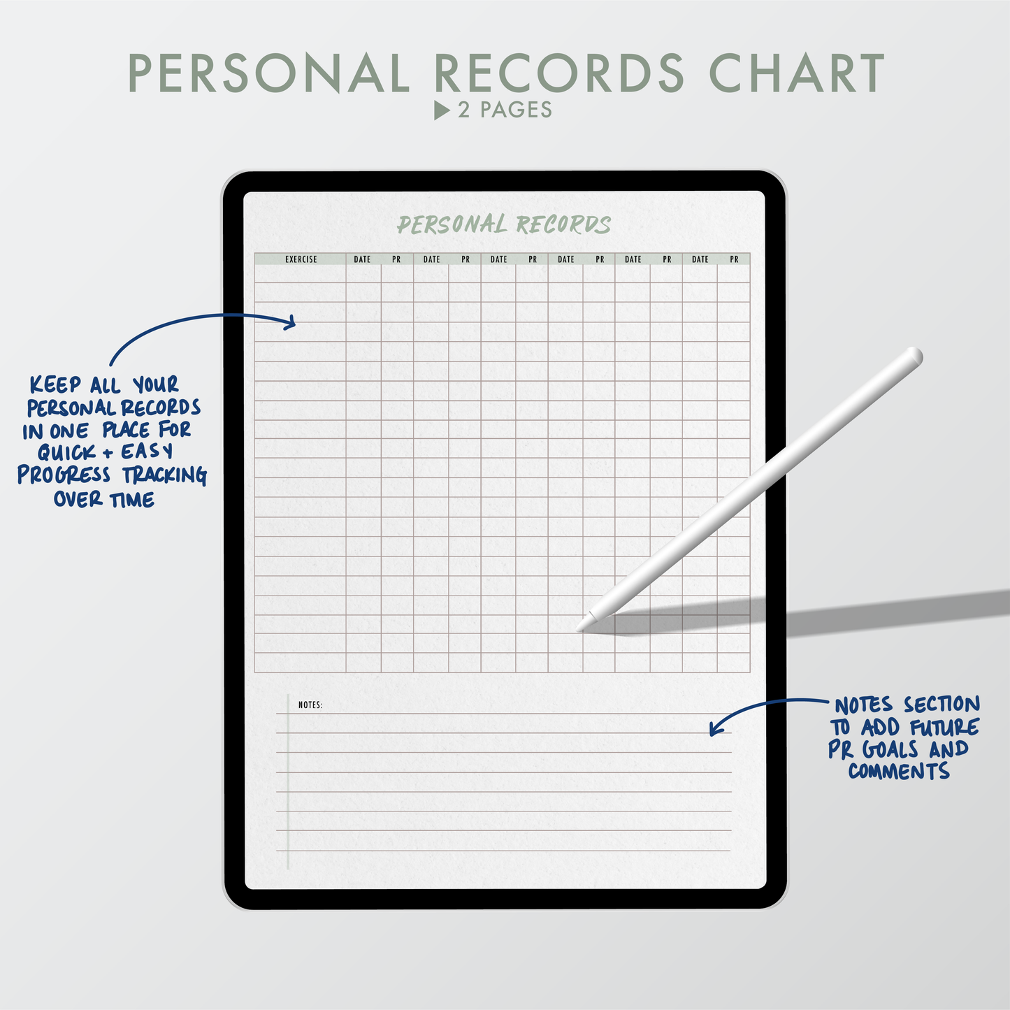 Fitness Planner, Daily Planner, Habit Tracker, Wellness Journal
