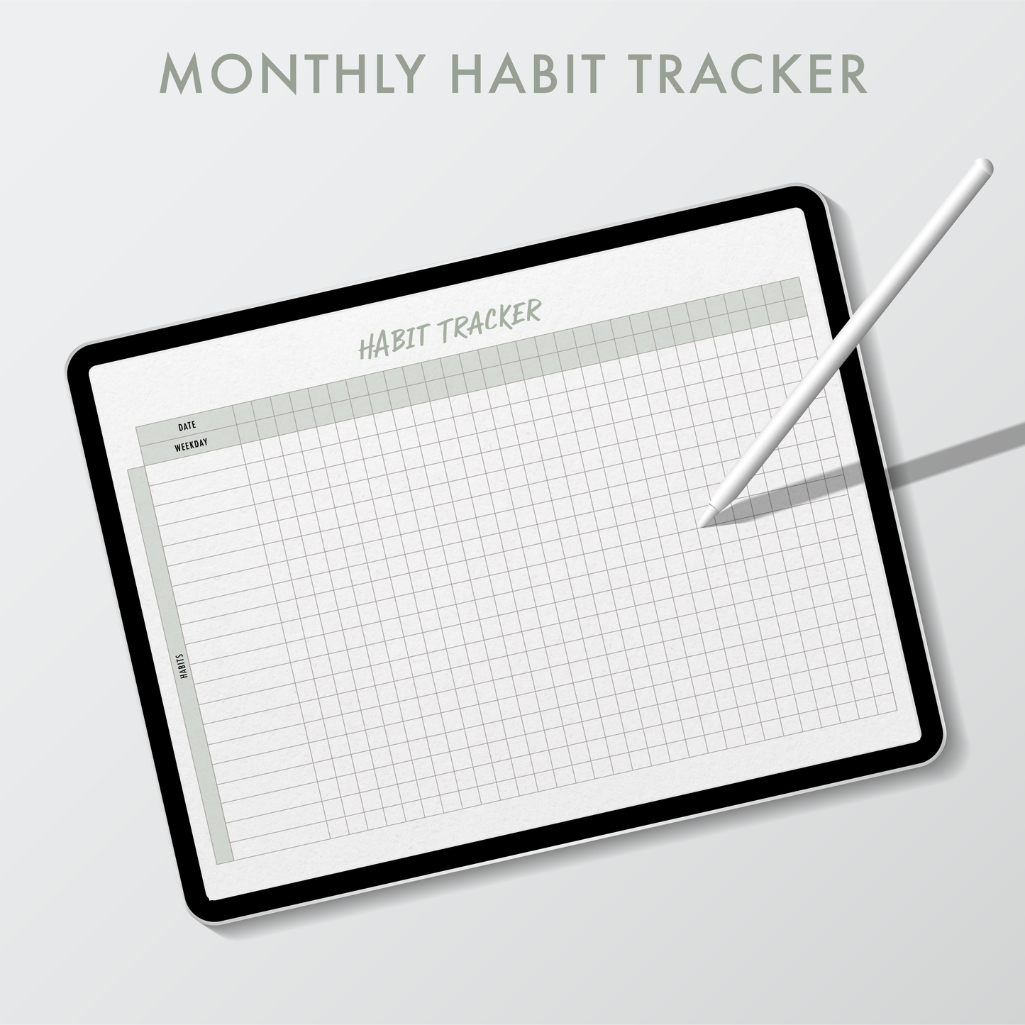 Fitness Planner, Daily Planner, Habit Tracker, Wellness Journal