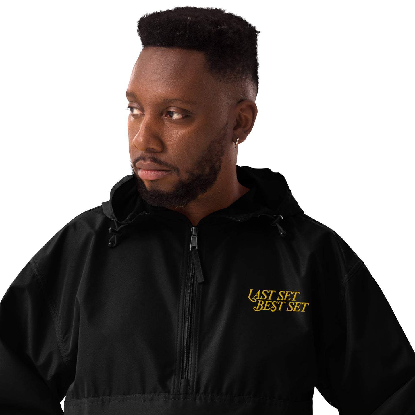 Last Set Best Set Embroidered Champion Packable Windbreaker