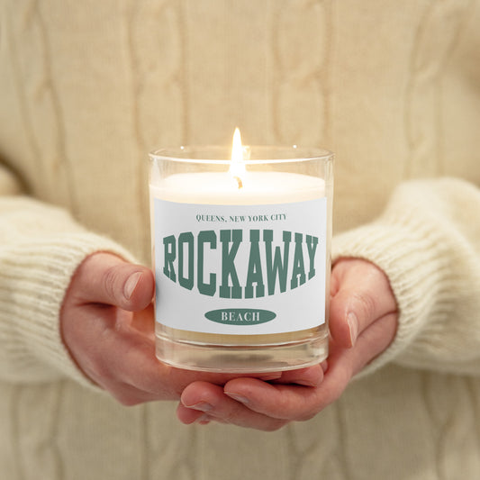 Rockaway Beach Glass Jar Soy Wax Candle (unscented)
