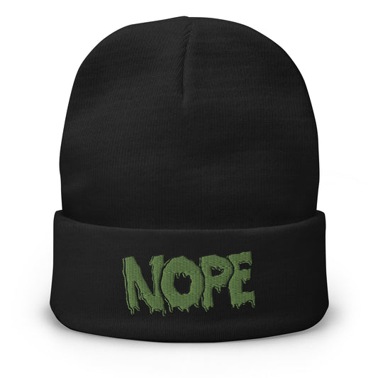 Nope | Embroidered Beanie