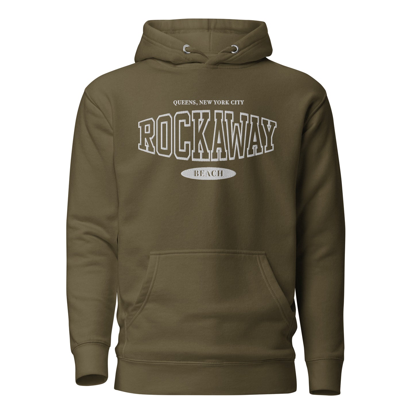 Embroidered Rockaway Beach | Unisex Hoodie