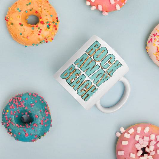 Rockaway Beach | White glossy mug