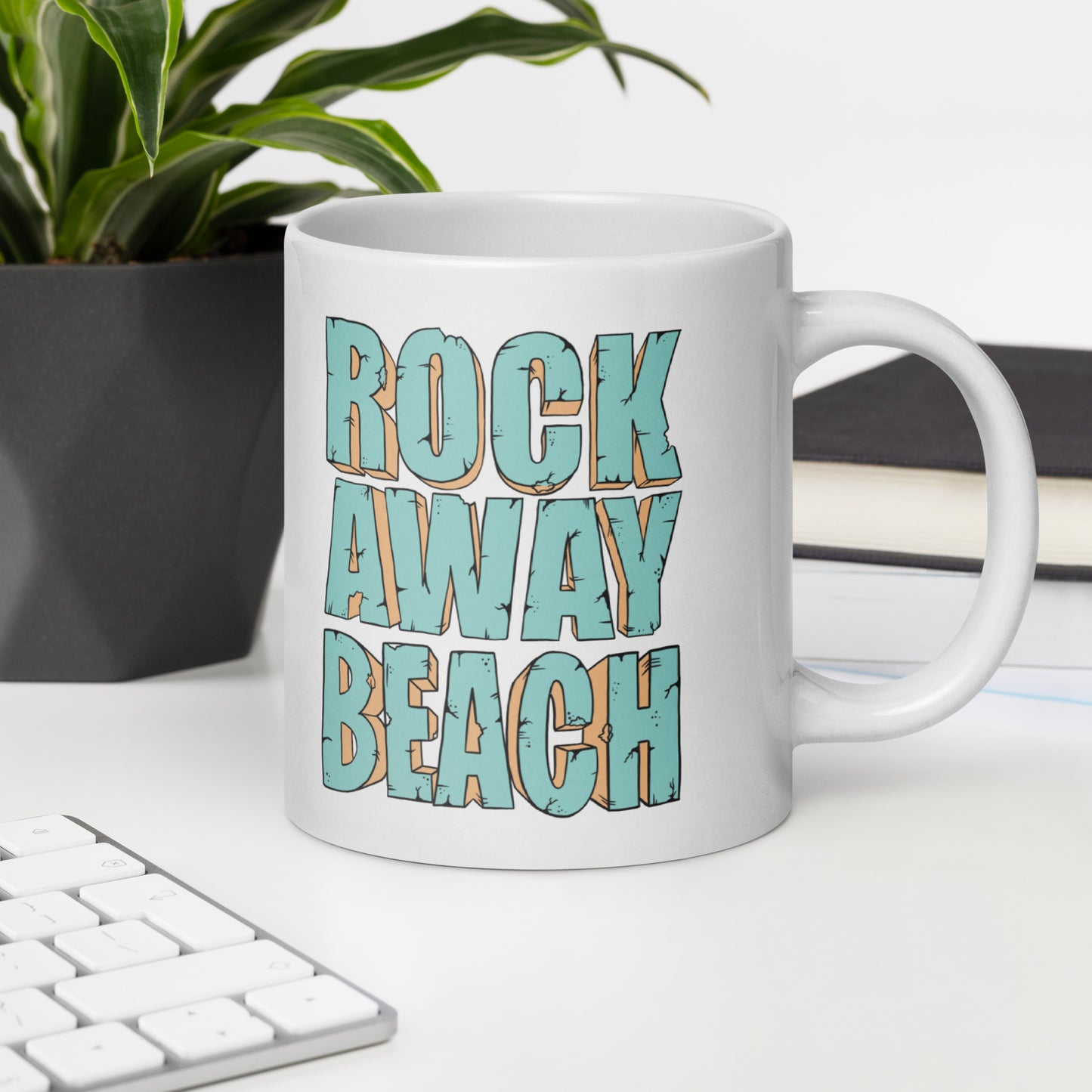 Rockaway Beach | White glossy mug