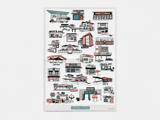 Rockaway Bar Poster | 12" x 18" Glossy Print