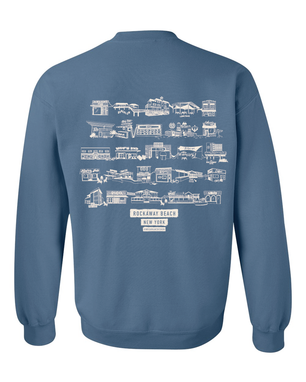 Crewneck Sweatshirt Unisex - Rockaway Beach Bars