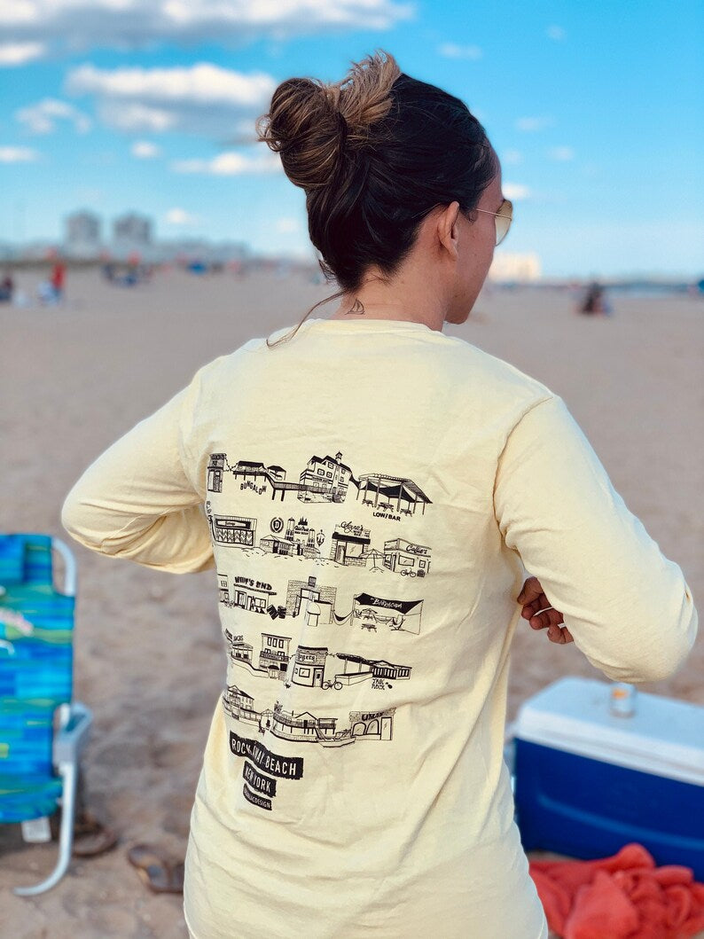 Long Sleeve Tee - Rockaway Beach Bars