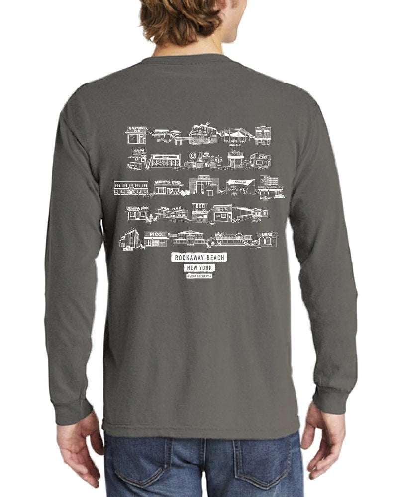 Long Sleeve Tee - Rockaway Beach Bars