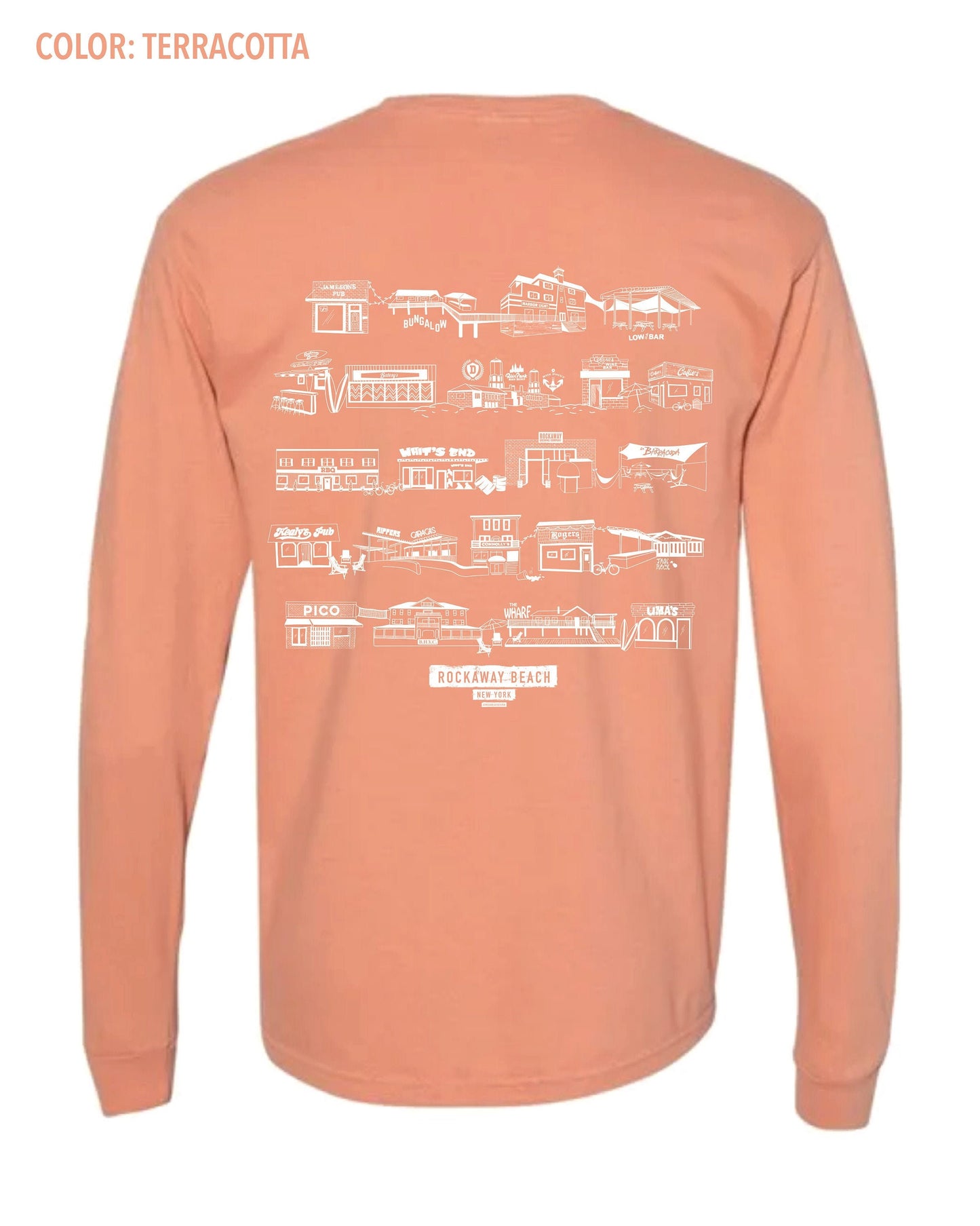 Long Sleeve Tee - Rockaway Beach Bars
