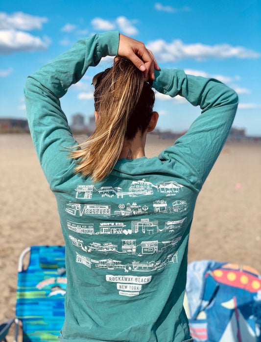 Long Sleeve Tee - Rockaway Beach Bars
