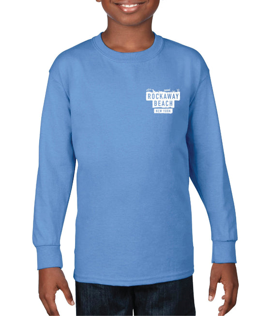 Kids Long Sleeve Tee - Rockaway Beach Bars