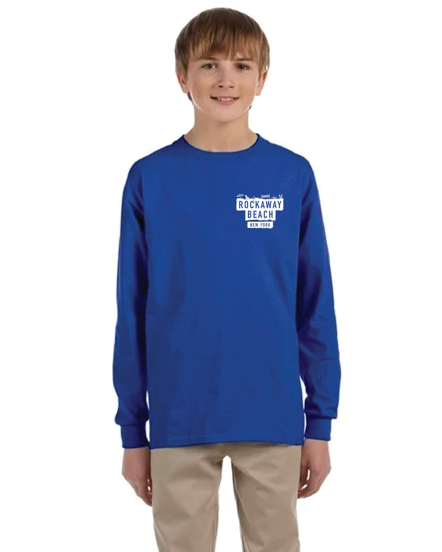 Kids Long Sleeve Tee - Rockaway Beach Bars