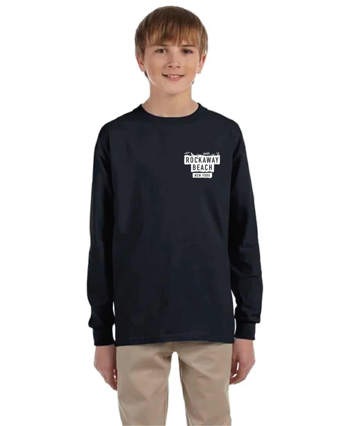 Kids Long Sleeve Tee - Rockaway Beach Bars