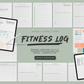 Fitness Planner, Daily Planner, Habit Tracker, Wellness Journal