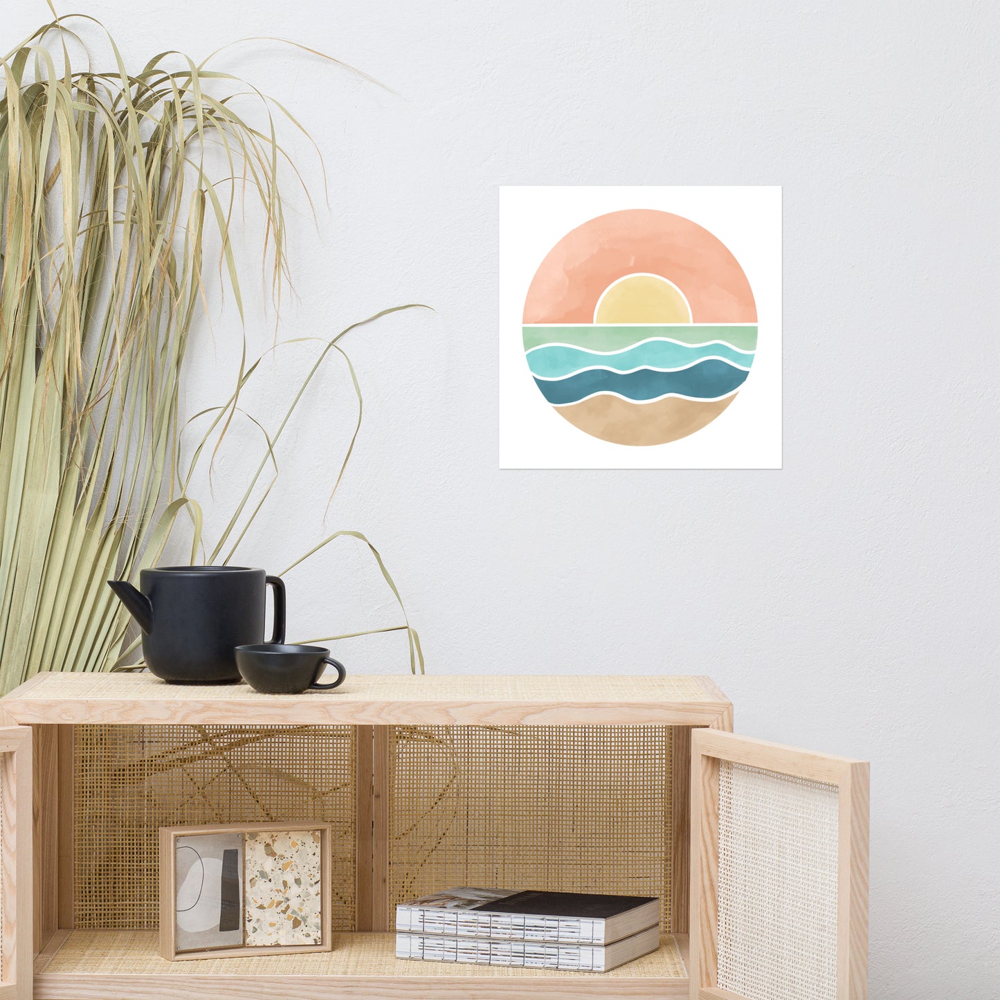 Watercolor Sunset Poster