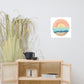 Watercolor Sunset Poster