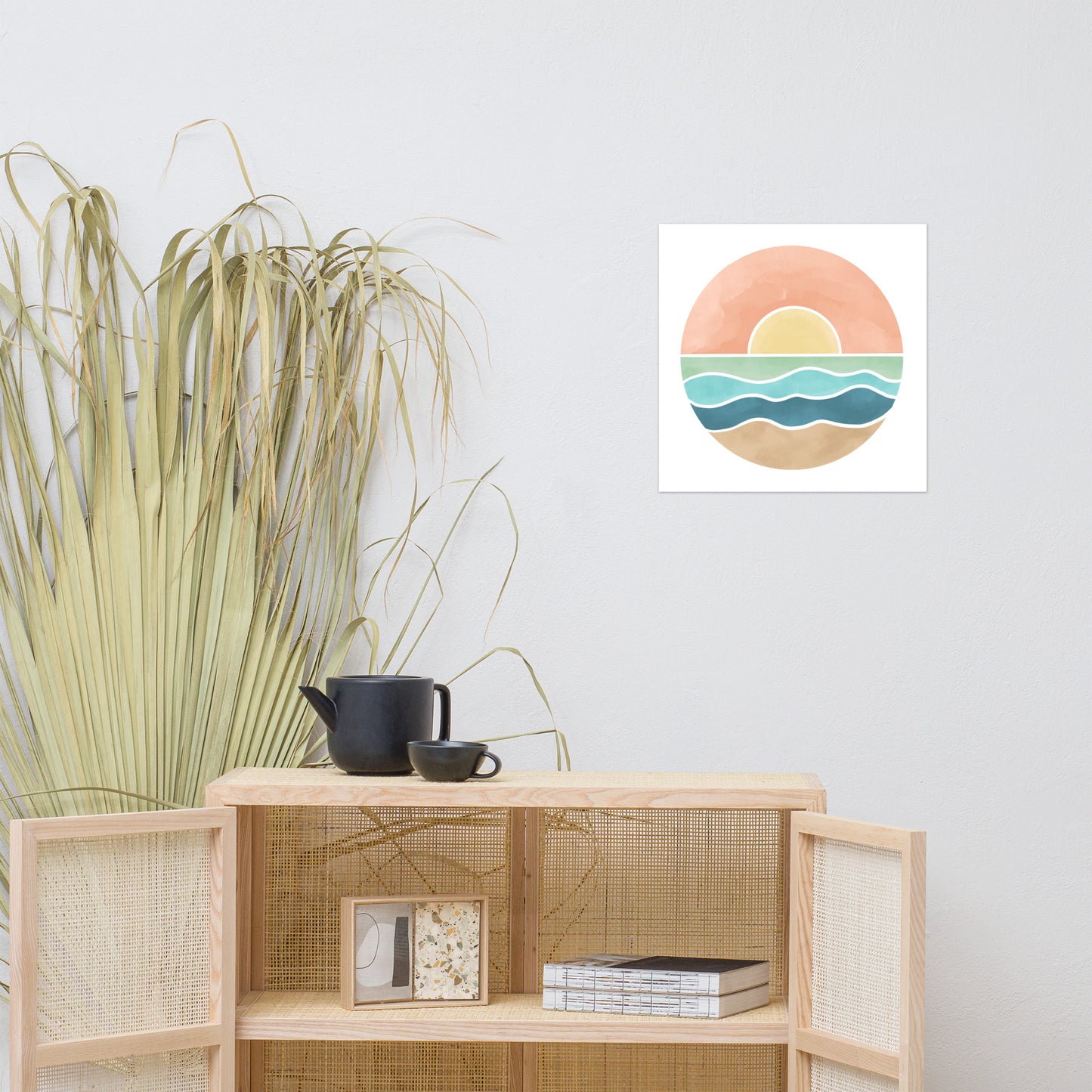 Watercolor Sunset Poster