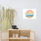 Watercolor Sunset Poster