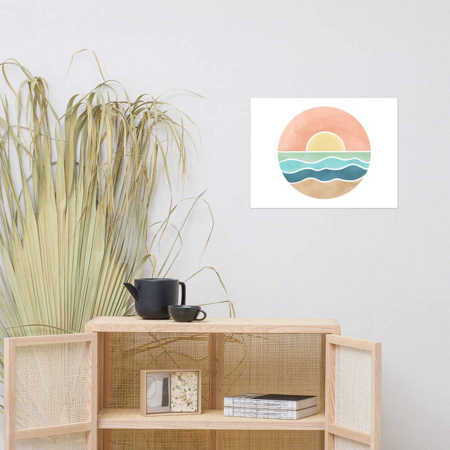 Watercolor Sunset Poster