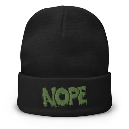 Nope | Embroidered Beanie