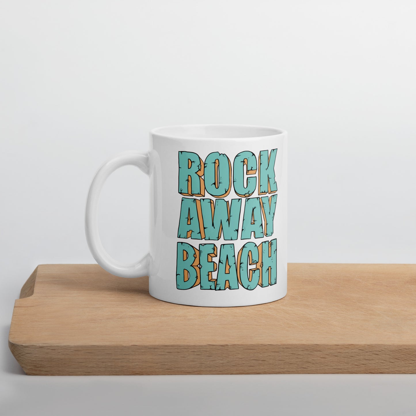 Rockaway Beach | White glossy mug