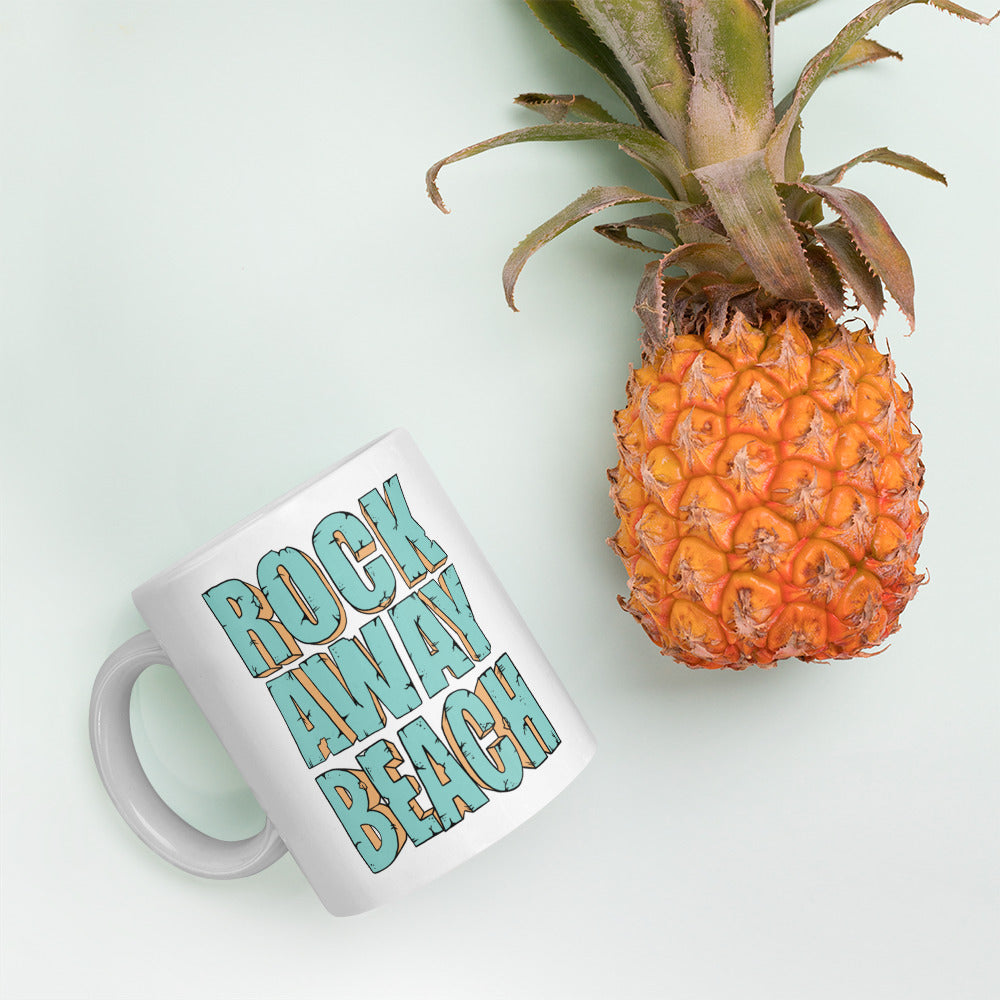 Rockaway Beach | White glossy mug