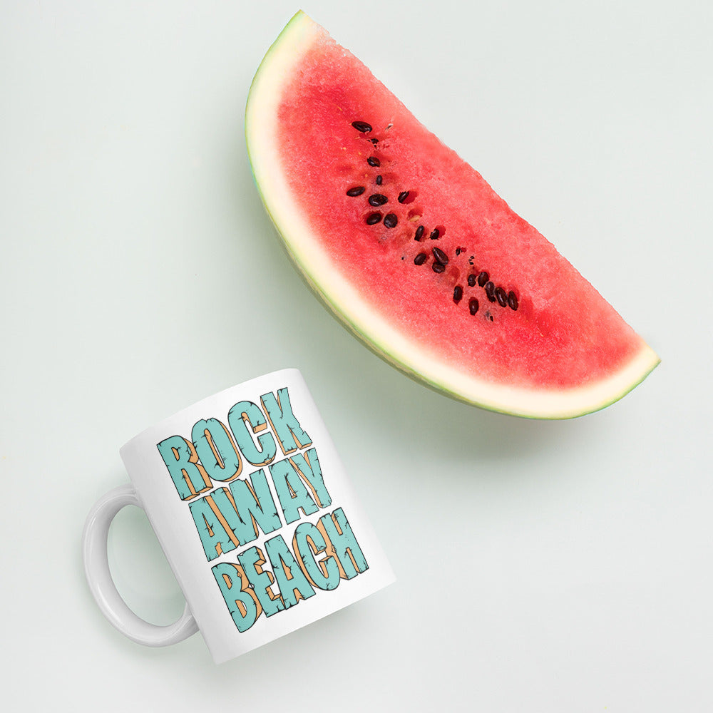 Rockaway Beach | White glossy mug