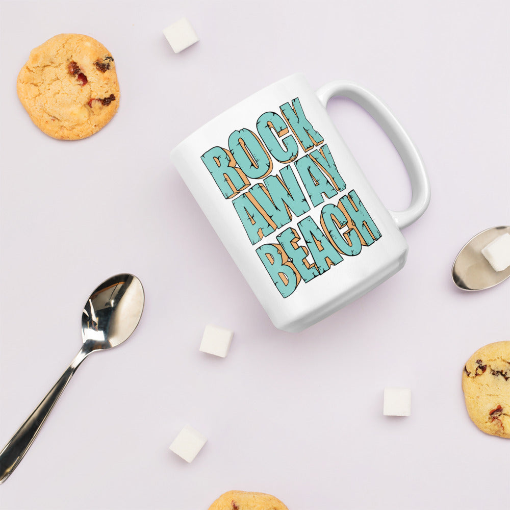 Rockaway Beach | White glossy mug