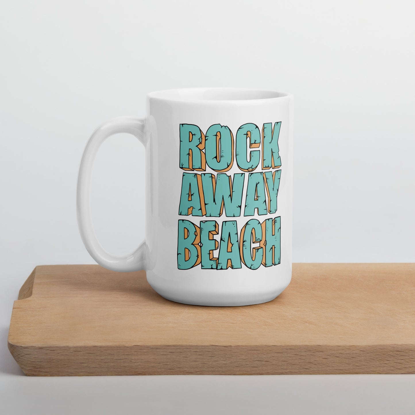 Rockaway Beach | White glossy mug
