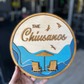 Geometric Waves | Custom Laser Cut + Hand Painted Sign | 9.5" x 9.5" (Preorder)