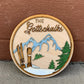Ski Mountain | Custom Laser Cut + Hand Painted Sign | 9.5" x 9.5" (Preorder)