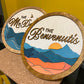 Mountains | Custom Laser Cut + Hand Painted Sign | 9.5" x 9.5" (Preorder)